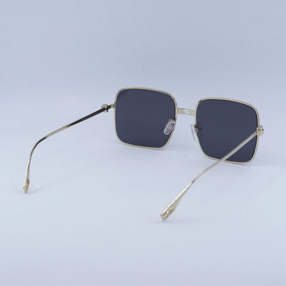 Fendi FE40123U 30A Sunglasses Gold Square Frame, Smoke Lenses main image 6